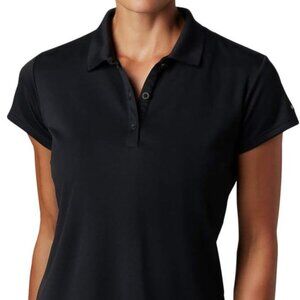 🆕Columbia Women's Innisfree Short Sleeve Polo Shirt, XXL-Black, Brand NEW.
